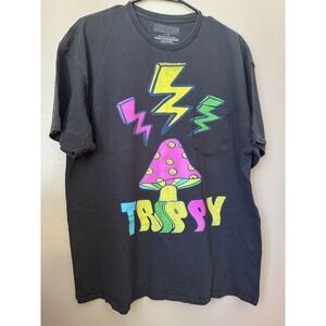 Psychedelic Magic Mushrooms LSD Trippy Mens T-Shirt 100% Cotton